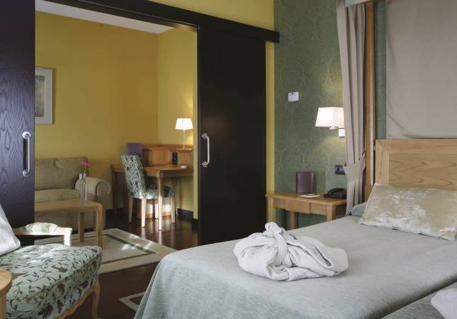 Espaciosas habitaciones en Hotel Palacio de Luces. Disfruta  nuestro Spa y Masaje en Asturias